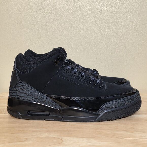 Air Jordan 3 Retro Black Cat 2025 B-Grade CT8532-001 Men\'s Size 9.5 main image 7